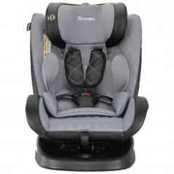 Yoyko Ultimate Dönebilir Yatabilir 0-36 Kg Deri Oto Koltuğu ISOFIX/SIP/LATCH Gri